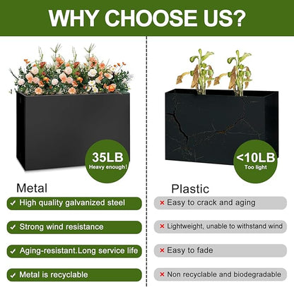 Galvanized Steel Planter Box