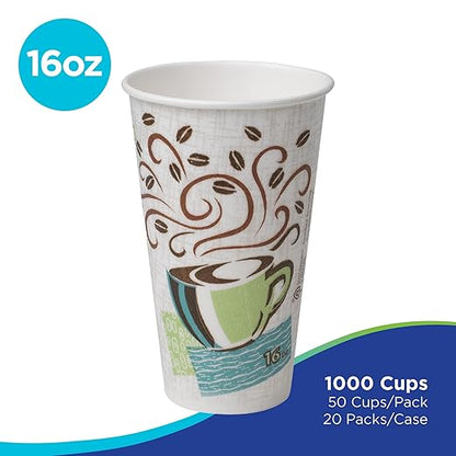 Georgia-Pacific Dixie PerfecTouch 16 oz Paper Coffee Cups By GP PRO, Coffee