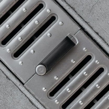Orbitkey Key Organizer Hybrid Leather | Premium Nappa leather & TPU, Stainless Steel Locking Mechanism, Slim & Quiet Profile