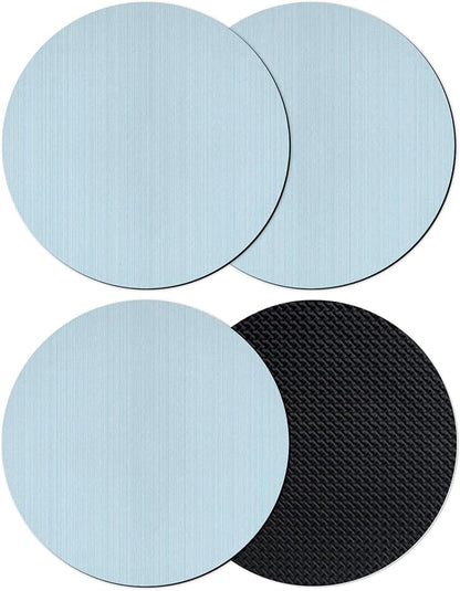 Sky Blue Thin Lines Coasters Set of 4, Absorbent Coasters