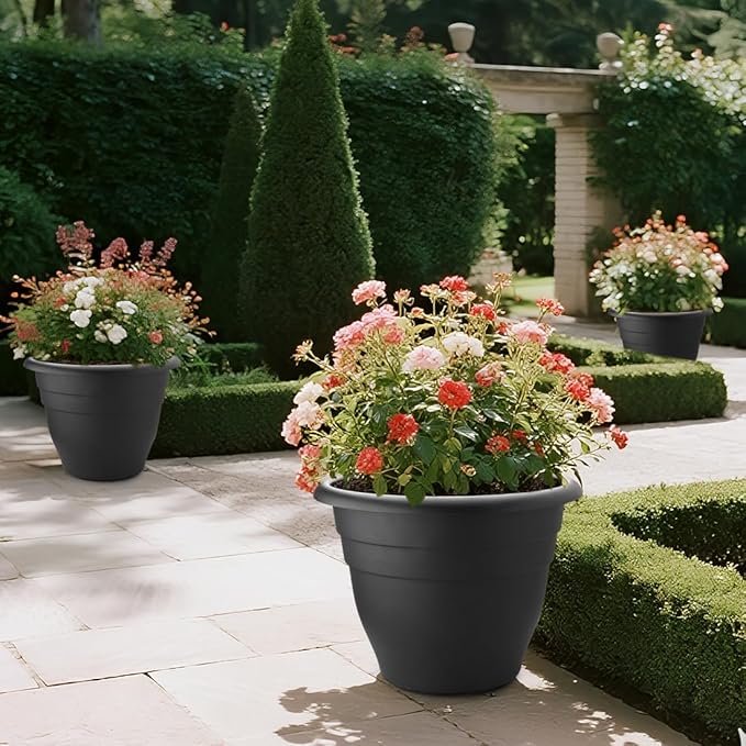 3 Pack 20 Inch Large Plant Pots