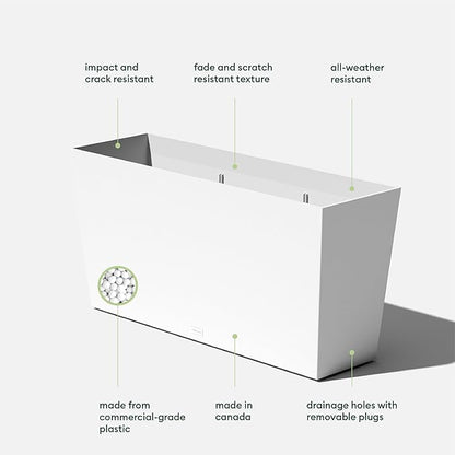 Veradek Pure Series Midori Trough Planter