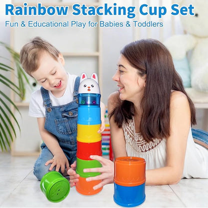 WEEJOYGAM Baby Stacking Cups, Nesting Stacking Toys