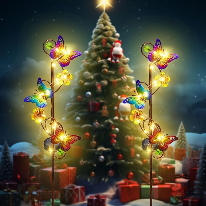 NAN ZAI NAN FANG Butterfly Solar Stake Lights, Waterproof,