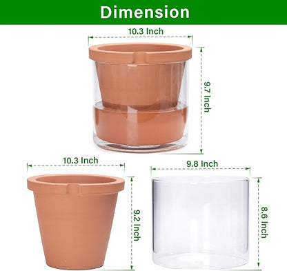 D'vine Dev 10 Inch Design Self Watering Pot