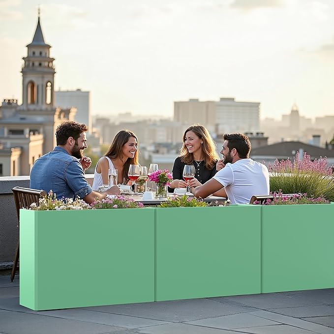 Rectangular Planter Box with Removable Insert Shelf