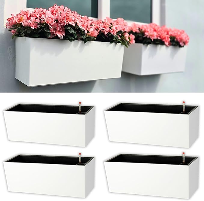 LaLaGreen Wall Hanging Planter Outdoor Wall Mounted Self Watering System Window