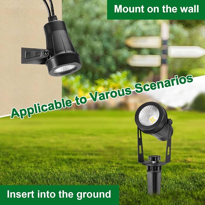 Low Voltage Landscape Lighting, 8 Pack Outdoor Spot Lights