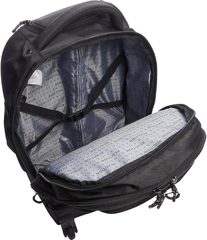 Kenneth Cole REACTION 17" Polyester Dual Compartment 4-Wheel Laptop Backpack, Black