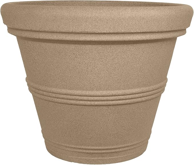 Tusco Products RR135SS Rolled Rim Collection Planter