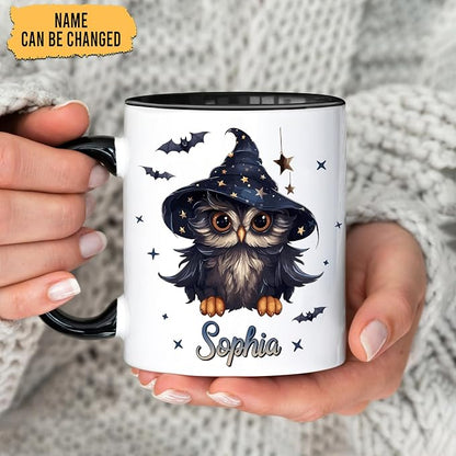 Hyturtle Personalized Halloween Owl Mug