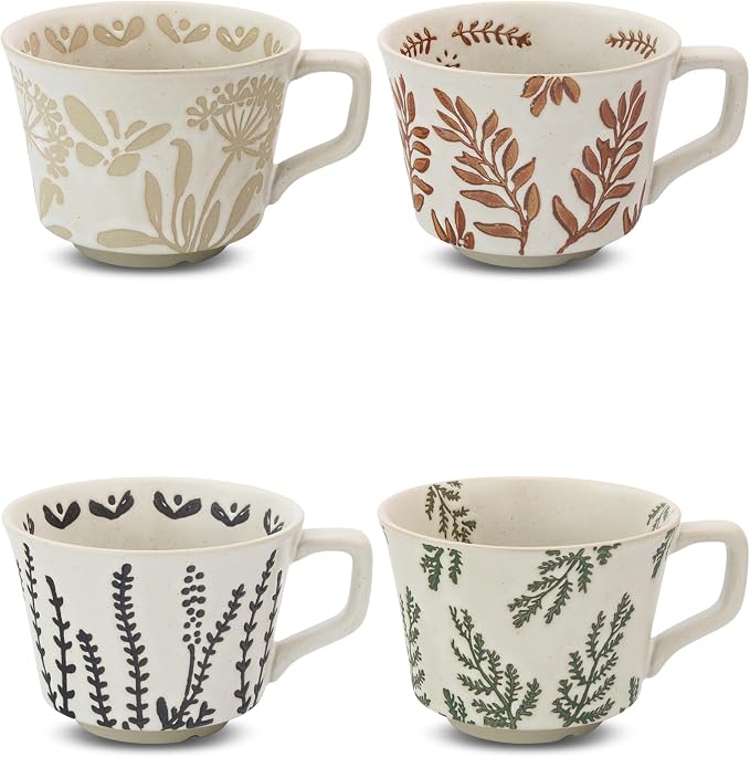 11 oz Ceramic Coffee Mug, Stoneware Teacup