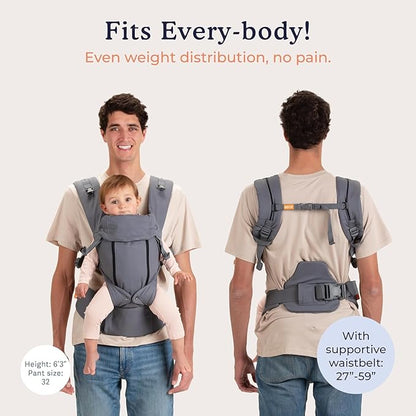 Beco 8 Baby Carrier from Newborn to Toddler (7-45lbs) - All in 1 Hybrid Front, Hip and Backpack Style Carrier with Breathable, Cooling Mesh - Camo
