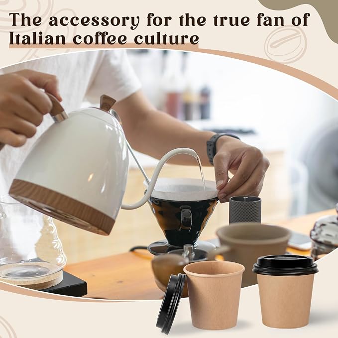 100 Sets 6 oz Disposable Espresso Cup