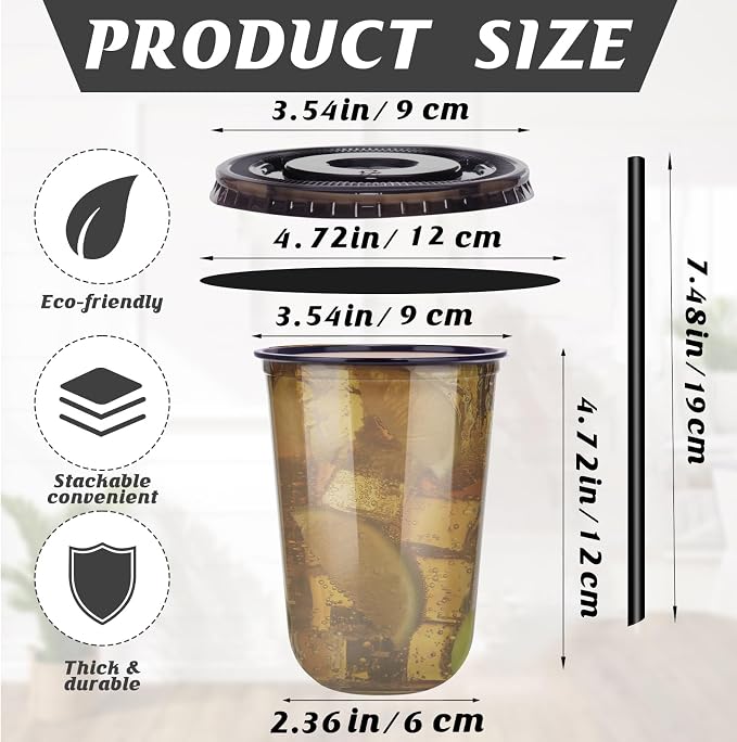 16oz Disposable Stemless Glasses