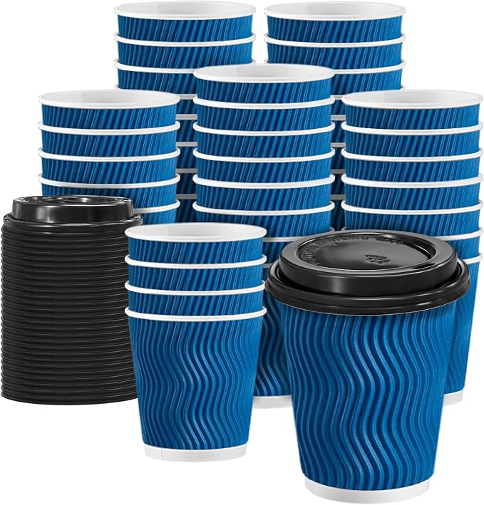 Clawsoff 100 Pack 8 oz Coffee Cups