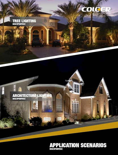 COLOER Die-cast Brass Landscape Spot Lights Outdoor