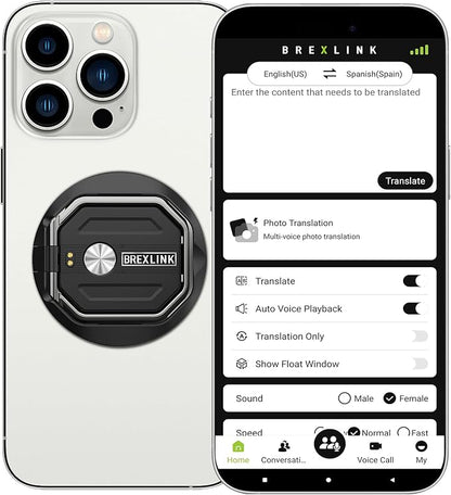 3-in-1 AI Translator Recorder, Language Translator Device, NO FEE for Translate & Transcribe, 140+ Language Translator, Online/Offline/Video/Photo Translation for Meeting Lecture Travel (Version 1)
