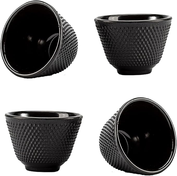 Japanese Cast Iron Tea Cups, Small and Heavy Teacups