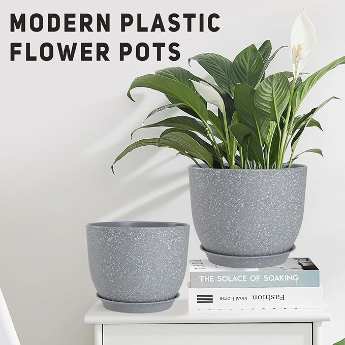 Plant Pots 10/9/8/7.5/7 inch Flower Pots