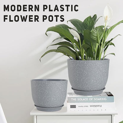 Plant Pots 10/9/8/7.5/7 inch Flower Pots