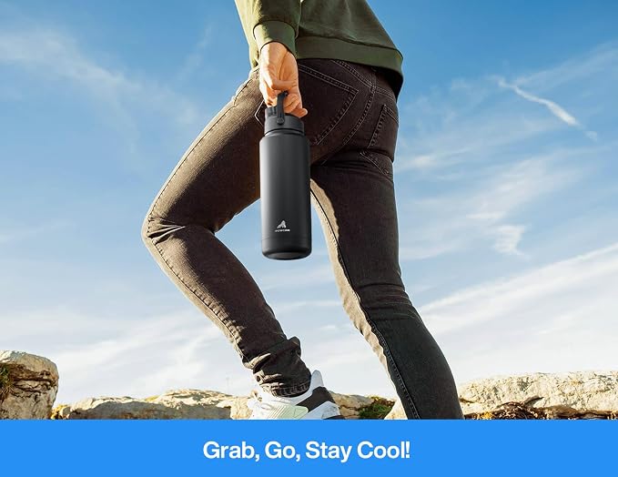 POWCAN 40 oz Insulated Water Bottle