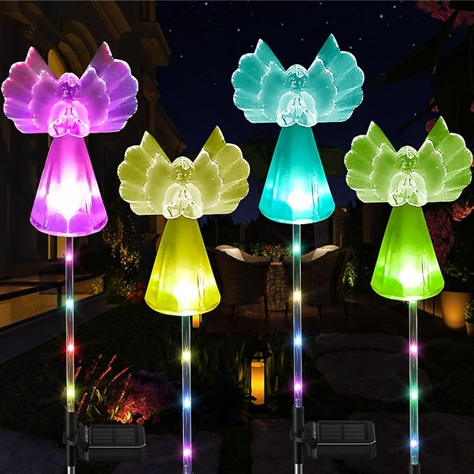 Solar Angel Lights Outdoor Decor