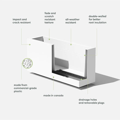 Veradek Block Series Long Box Planter