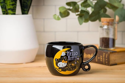 Silver Buffalo Sanrio Hello Kitty, Loop Handle Ceramic Mug, 15.9oz | Halloween
