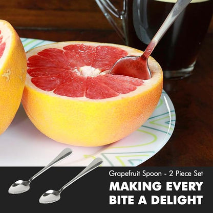 Chef Craft - Select Serrated Grapefruit Spoon, 6.5 Inches 2 Piece Set of