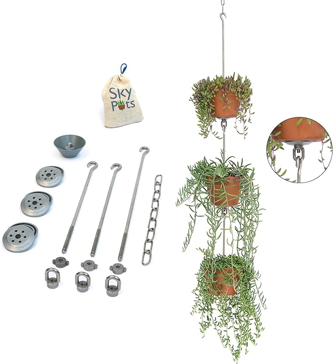 — Three Pack, Pot Hanger Kits + Accessories