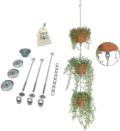 — Three Pack, Pot Hanger Kits + Accessories