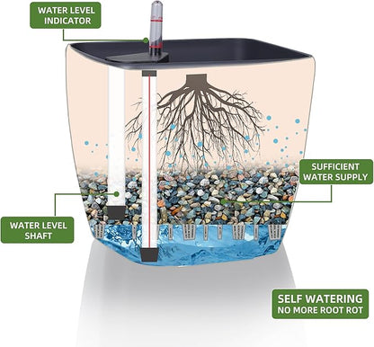 Dexceder 13x12 Self Watering Planter