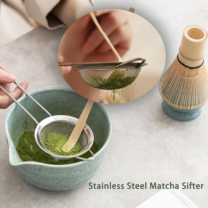 Ochcahser Matcha Set, Matcha Whisk Set Includes 17 oz Matcha Bowl | Matcha