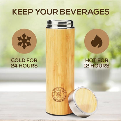 Leaflife Premium Bamboo Tea Infuser Bottle