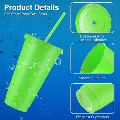 Amyhill 24 Pcs Reusable Cups