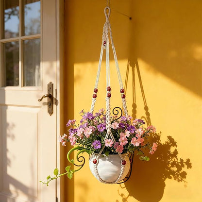 35 Inch Macrame Plant Hanger, Large