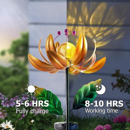 Solar Lights Wind Spinners for Yard and Garden