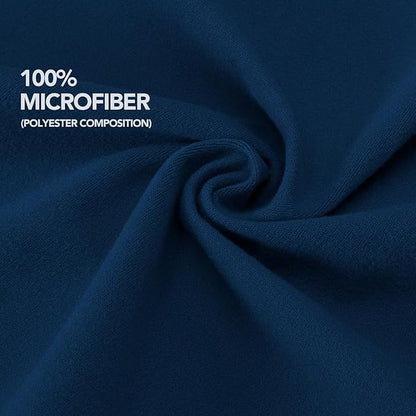 PureFit Stretchy Box Spring Cover King - Elastic Fitted Box Spring Wrap Around 4 Sides, Wrinkle & Fading Resistant Fits King and C-King Size Beds, Navy