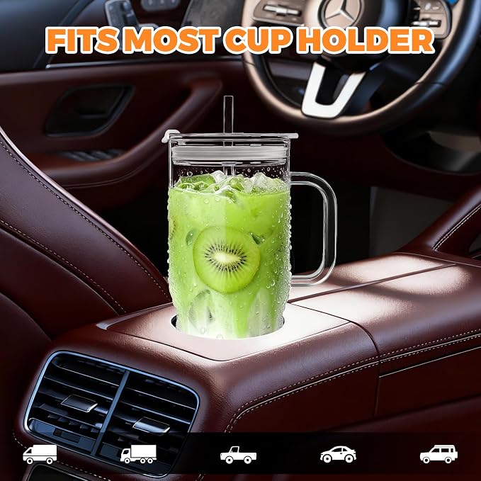 Birity 40OZ Borosilicate Glass Tumbler