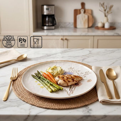 Sango 12-Piece Luxury Porcelain Dinnerware Set