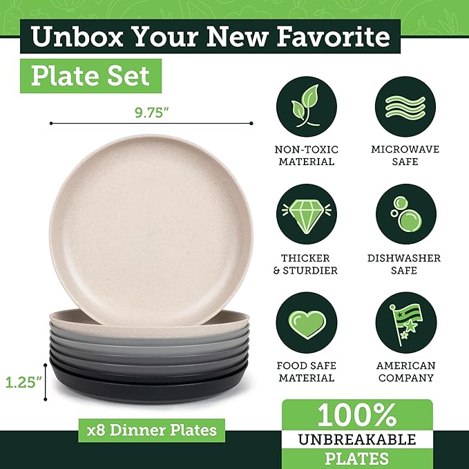 Grow Forward Premium Wheat Straw Plates