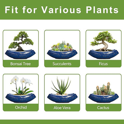 Bonsai Pots - 18 Inch Large Ceramic Succulent Pots