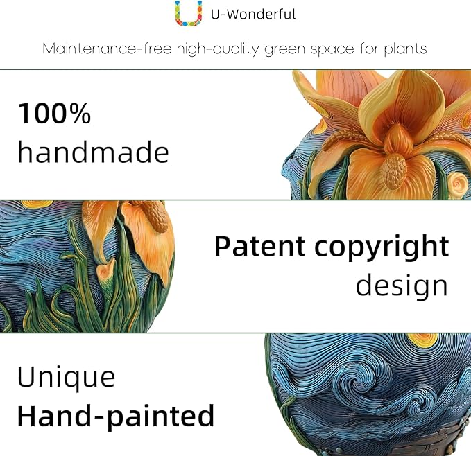 Flower Starry Sky Plant Pots