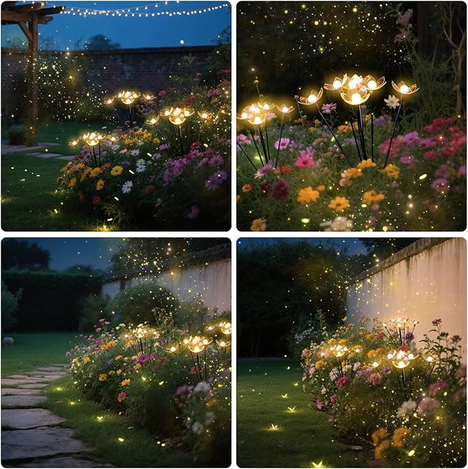 Solar Lights Outdoor, Solar Firefly Swaying Light