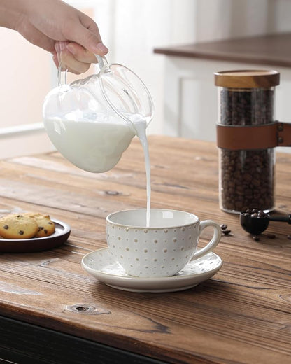 MALACASA 8 OZ Cappuccino Cups