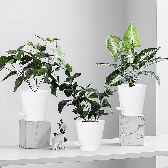 5 Pack 5 inch Self-Watering Pots, African Violets Planter