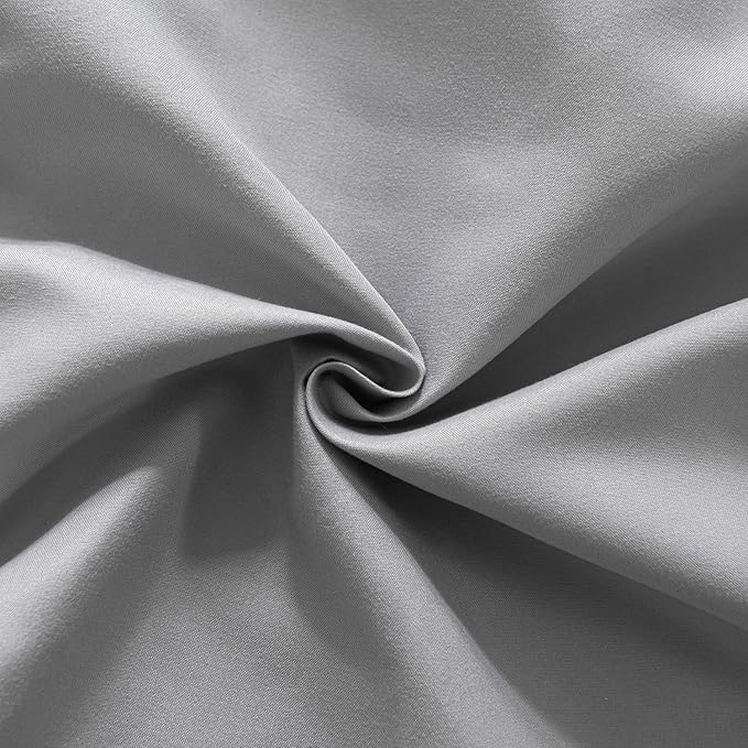 Bed Skirt Queen Size Ruffled Bed Skirt with Split Corners, 16 Inch Drop Dust Ruffle Bed Skirt with Platform, Light Gray, Queen - 16" Drop