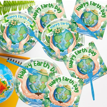Rakuto Happy Earth Day Decorations, Environmental Protection Themed Decor