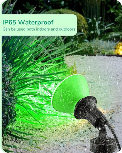 EDISHINE St.Patrick's Day/Easter Decorations PAR38 Green LED Flood Light Bulbs